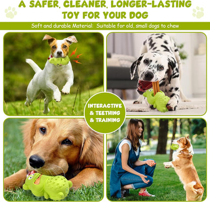 Dog Toys for Aggressive Chewers Natural Rubber Squeaky Dog Toys Indestructible Dog Toy Dog Chew Toys for Aggressive Chewers Interactive Tough Durable Dog Toys Dog Toys to Keep Them Busy