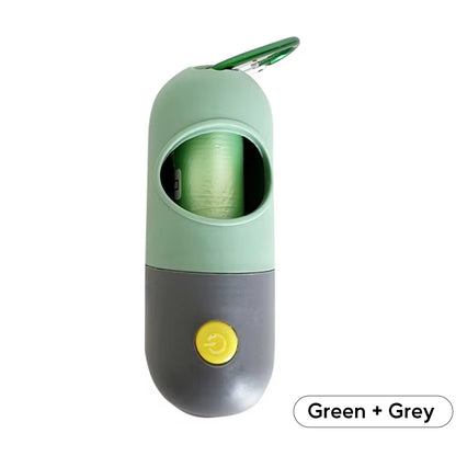 LED Light Dog Waste Bag Dispenser - Eco-Friendly Portable Pet Cleaning Accessories for Dogs and Cats