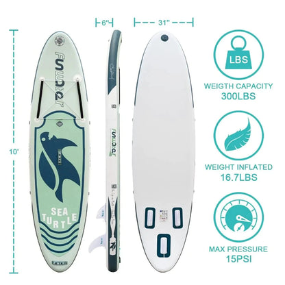 [AU Direct]  Inflatable Stand up Paddle Board Surfboard Complete Paddle Board Accessories Adjustable Paddle Pump ISUP Travel Backpack Leash Waterproof Bag Adult Paddle Board SUPFW09A